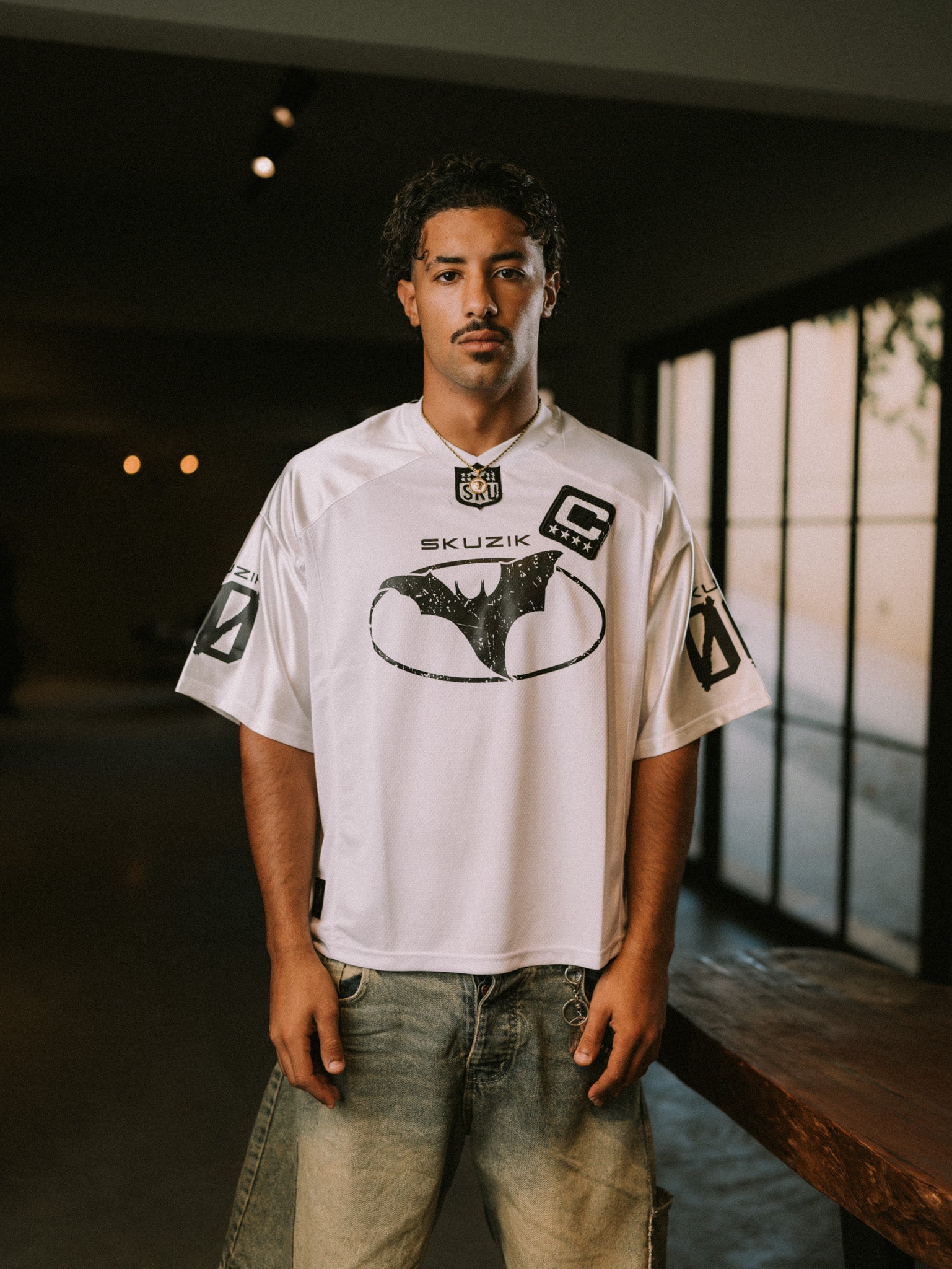 MIAMI WHITE CROME T-SHIRT