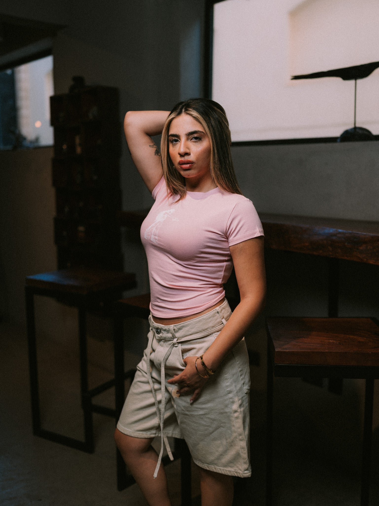 BABE TEE GIRL SHOOTING PINK