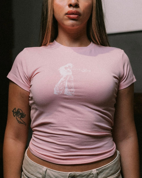 BABE TEE GIRL SHOOTING PINK