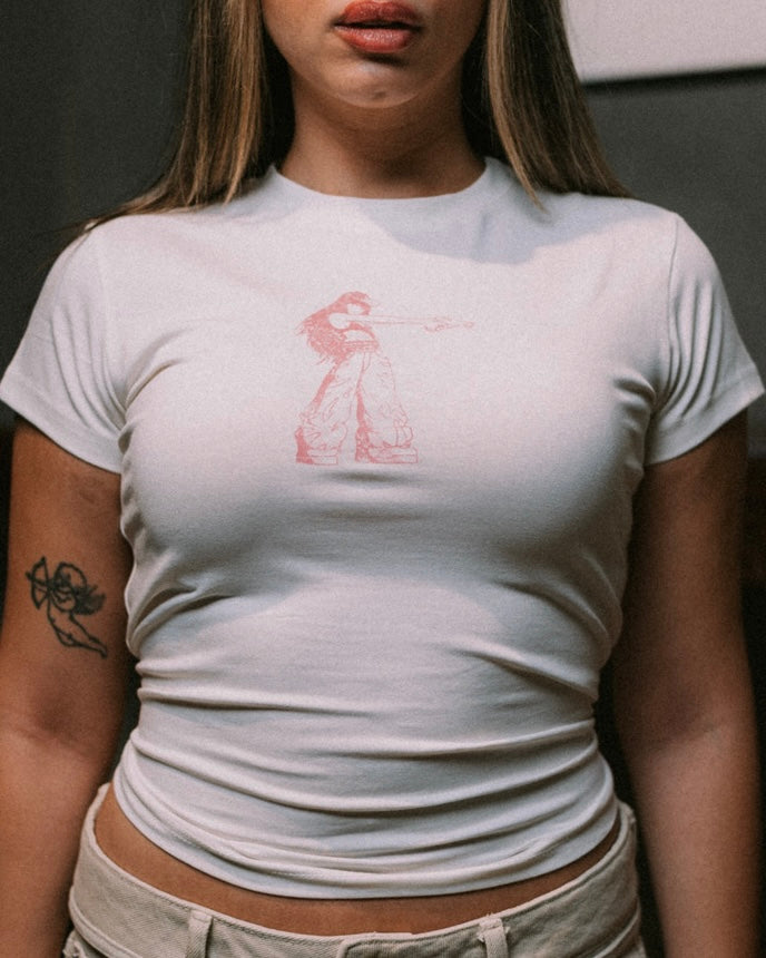 BABE TEE GIRL SHOOTING BEIGE