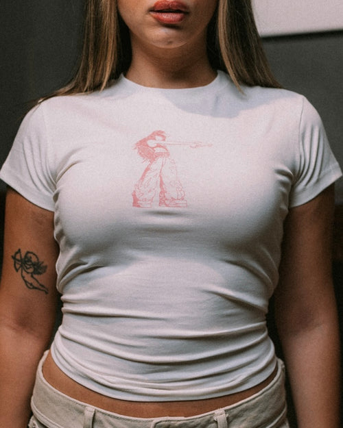 BABE TEE GIRL SHOOTING BEIGE